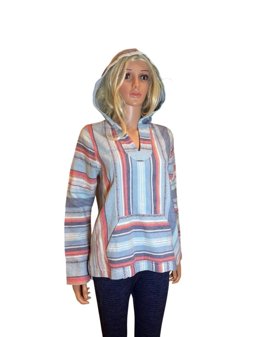 NWT Faherty Baja Hoodie Small Organic Cisco Brewers Nantucket Logo Striped $158 - Picture 6 of 17
